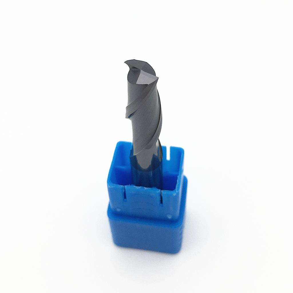 HRC50 ALTiN Coated Black Oxide Solid Carbide End Mill 1mm-2mm 2-Flute CNC
