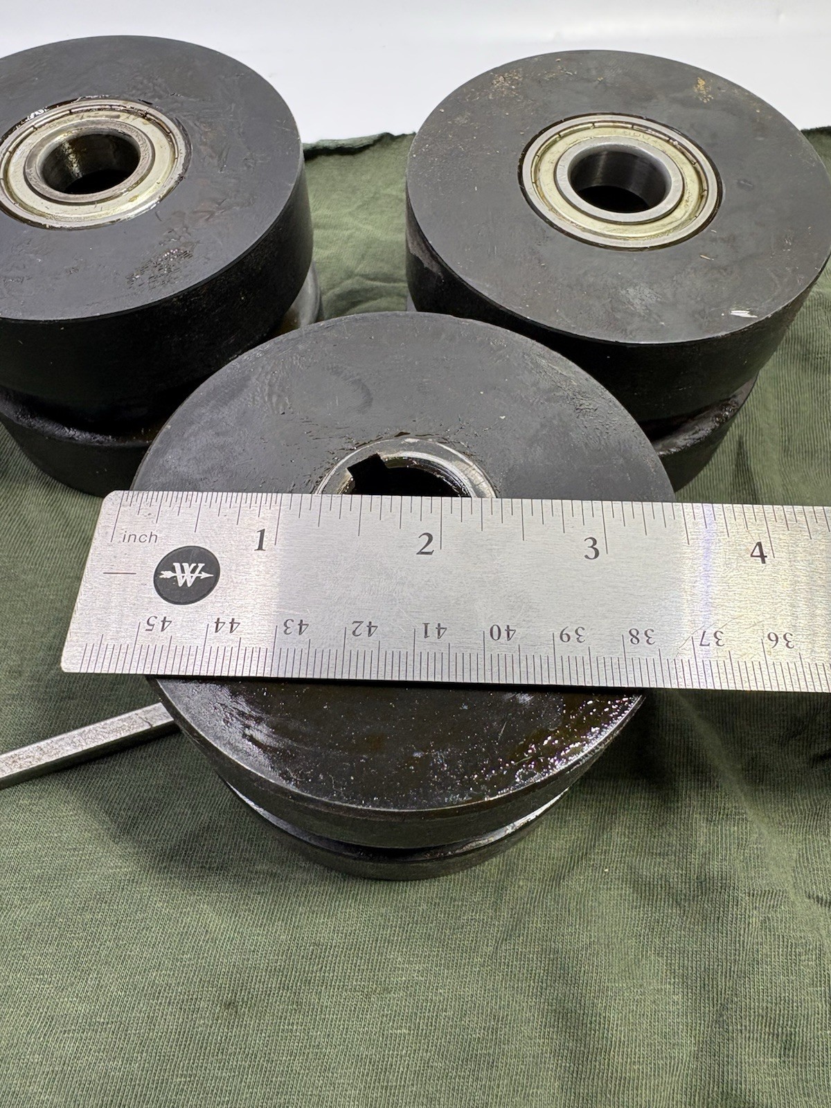 3 Tube Bender Roller Dies 3/8” ID Pipe 0.675” OD For 20mm Center Shaft