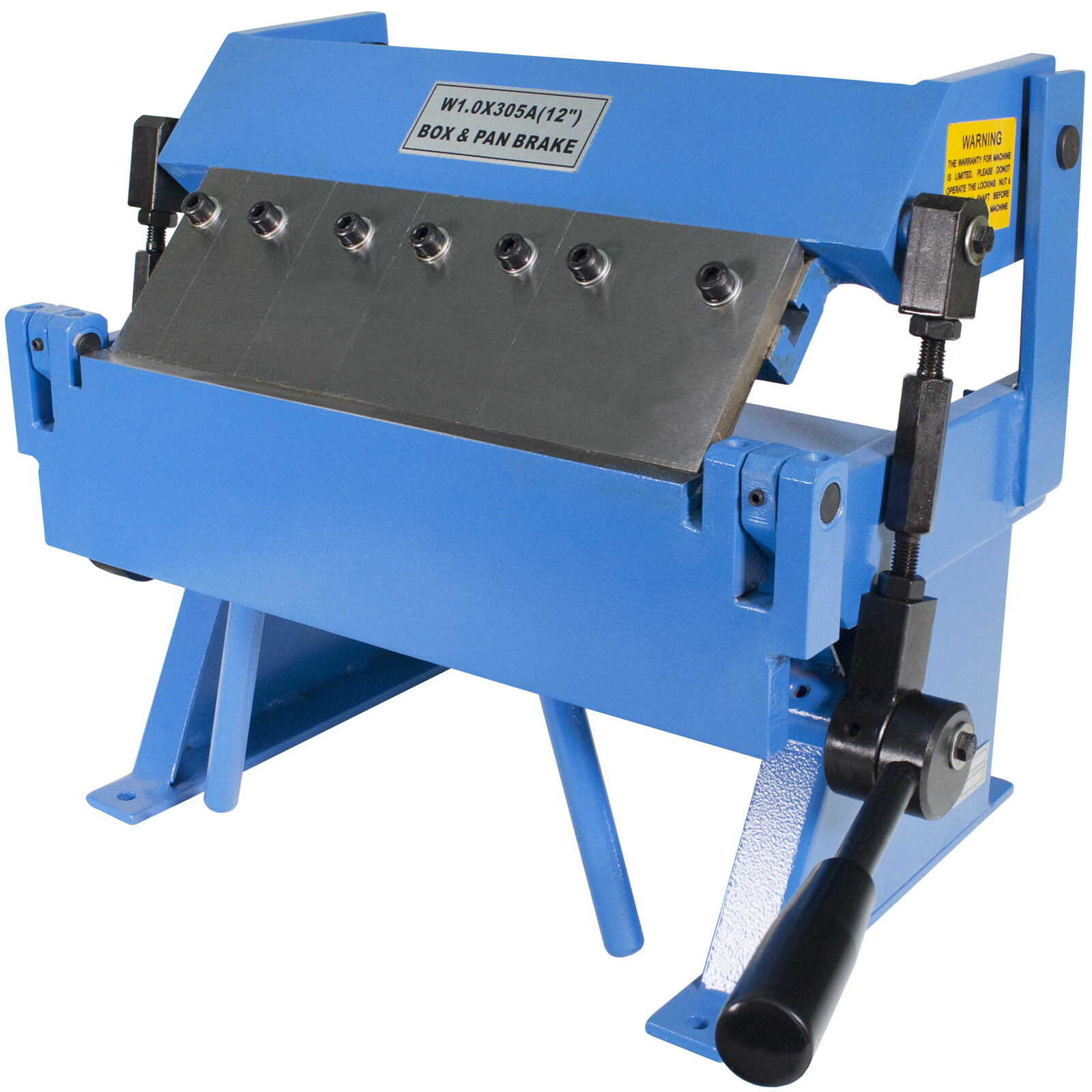 Erie Tools 12″ Sheet Metal Pan Box Brake Adjustable Removeable Fingers