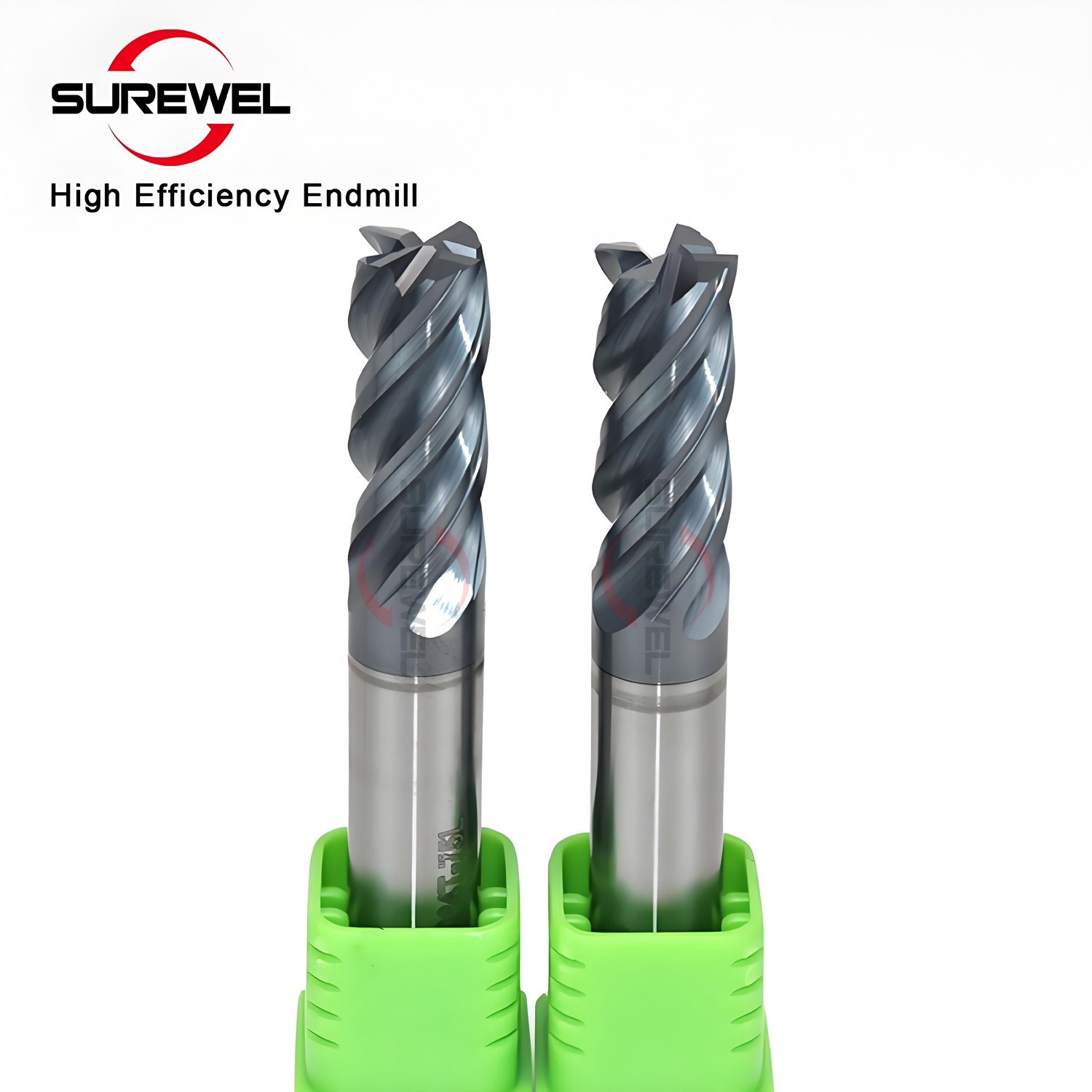 Carbide End Mill for Stainless Steel Titanium CNC Tool AlTiN Coated HRC65 4Flute