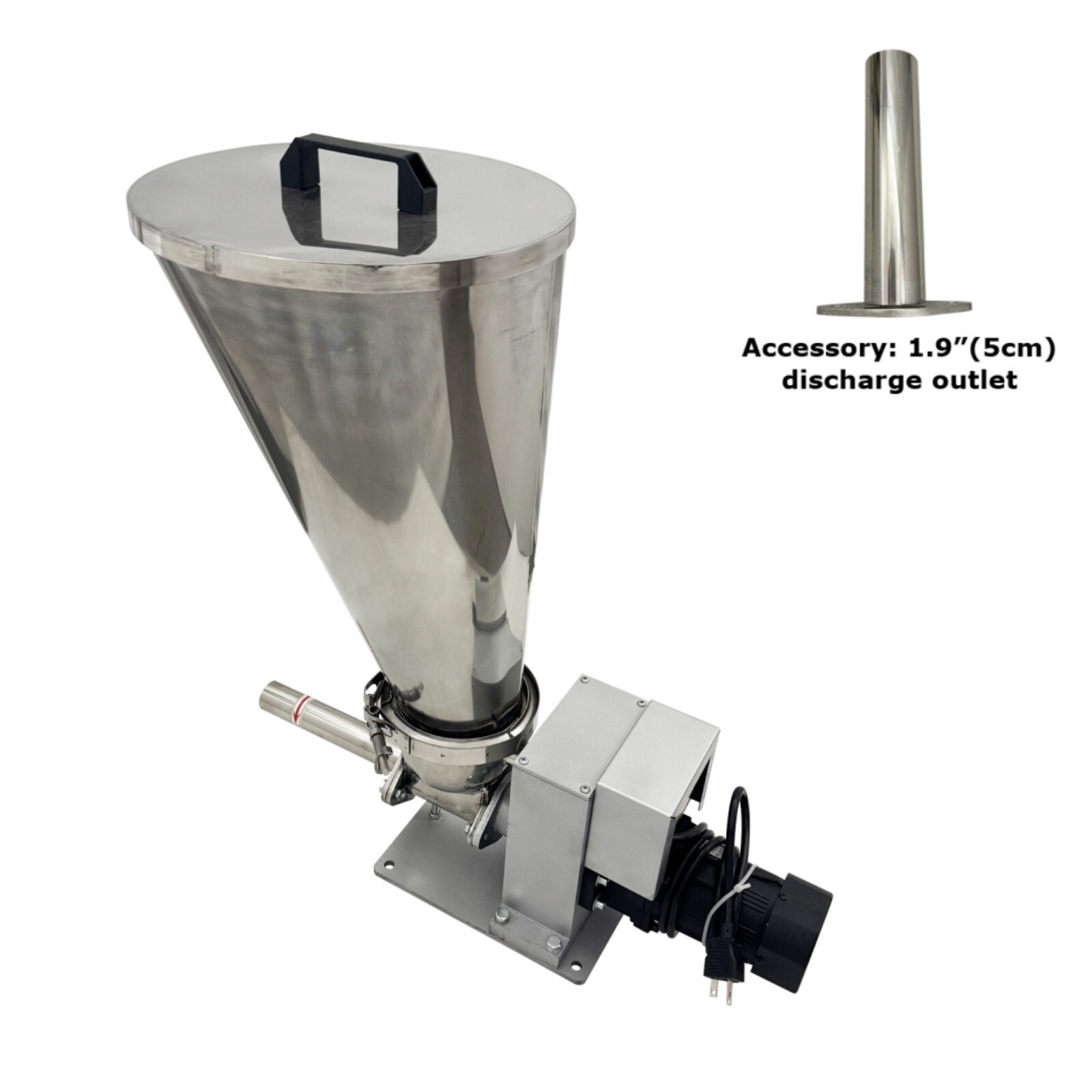Screw Feeder Stainless Steel 0.6-3kg/h Granules Feeding Machine Materials Feeder