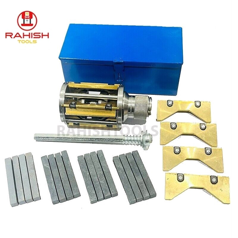 New Cylinder Engine Hone Kit 3 1/2″ To 6 1/2″ Honing Machine + 4 Set Stones USA