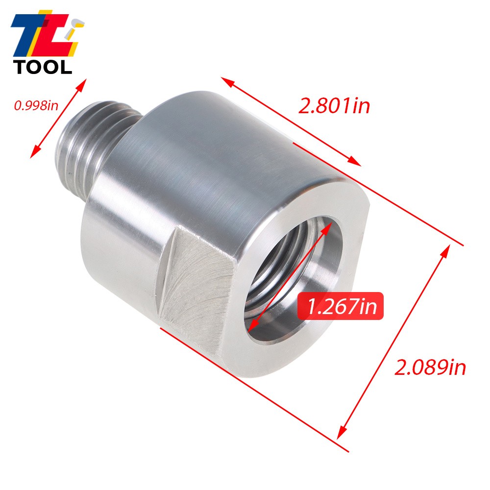 1-1/4″ x 8tpi To 1″ x 8tpi Woodworking Lathe Headstock Spindle Adapter