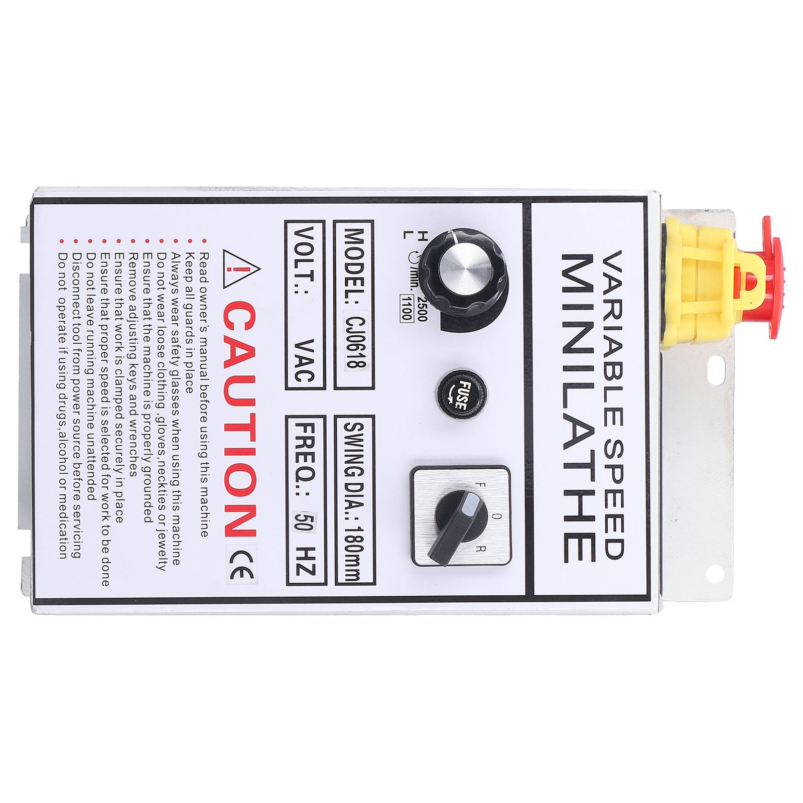 Lathe Control Box Efficient Speed Controller For Working With Lathe Tool AC 220V