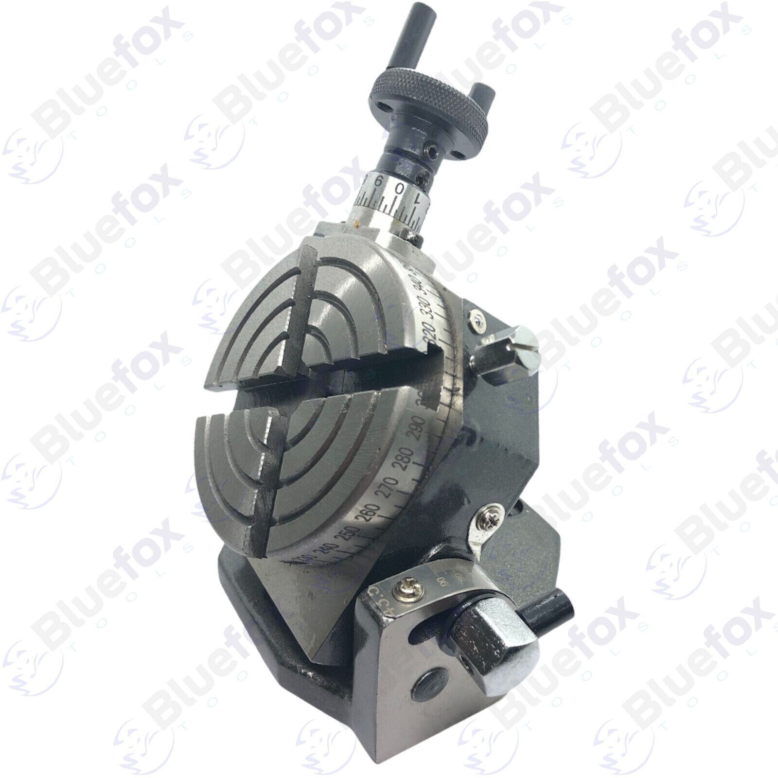 Tilting Rotary Table (4 Slots) 3″ Inches 75MM for Milling With Clamping Kit M6