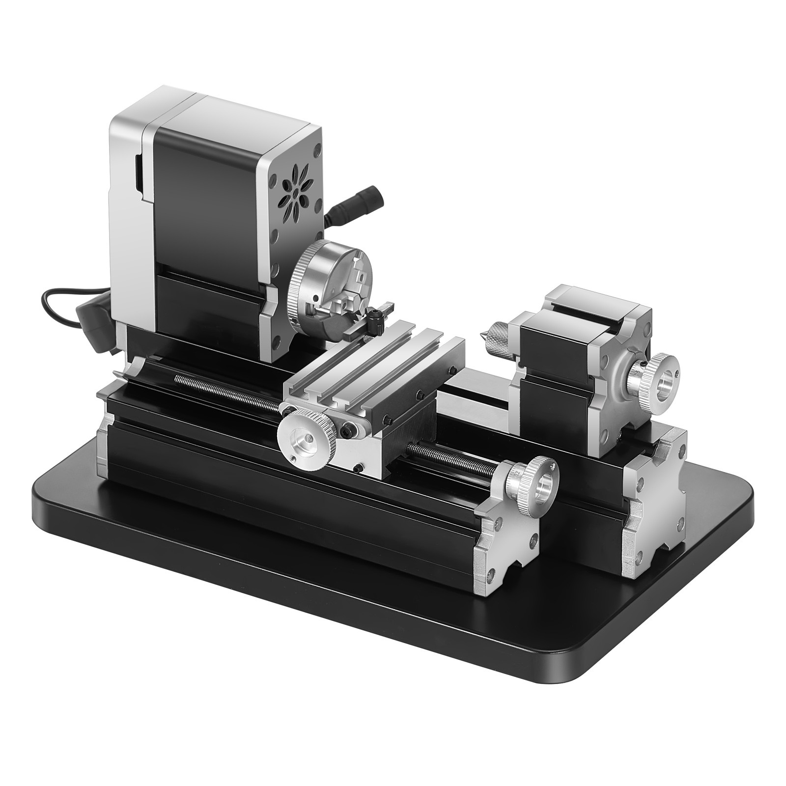 Mini Metal Lathe Machine 2.76 x 5.12 in Power Metal Lathe 20,000 RPM 36W