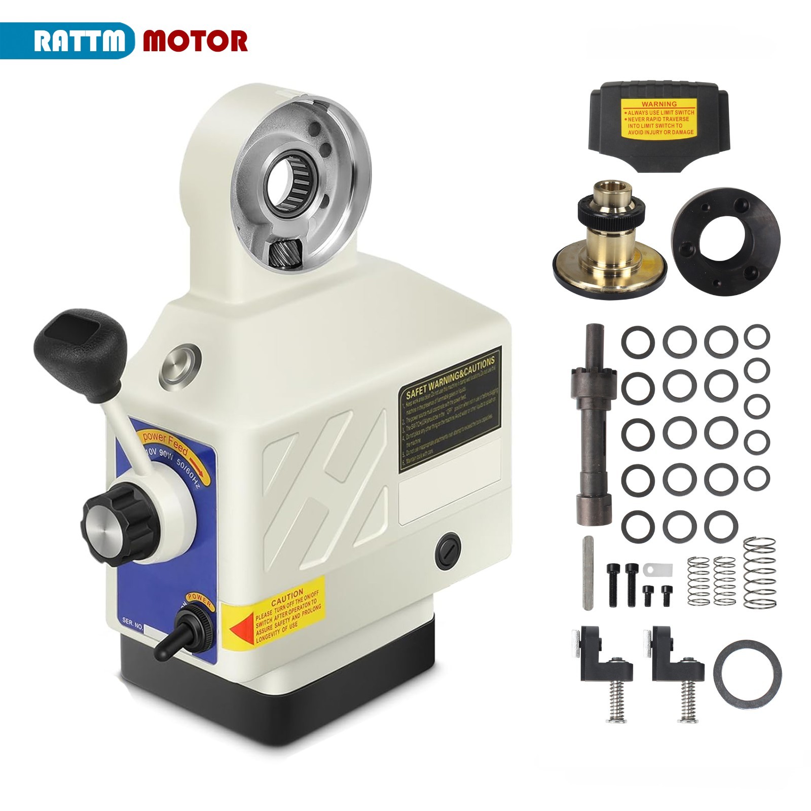 US SHIP】 JN400S 110V Y-Axis+Z- Axis Milling Machine Power Feed Mill Table Power