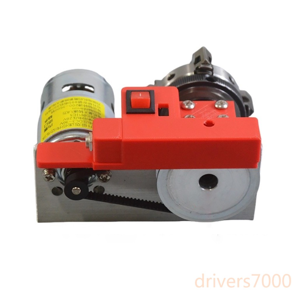 Miniature Woodworking Lathe Machine with 775 Motor & 4-Jaw Chuck