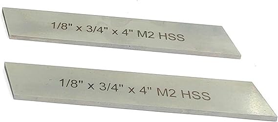 HSS Blades 1/8″ x 3/4″ x 4″ for Lathe Parting Cut Off & Tool Holder-USA FULFILL