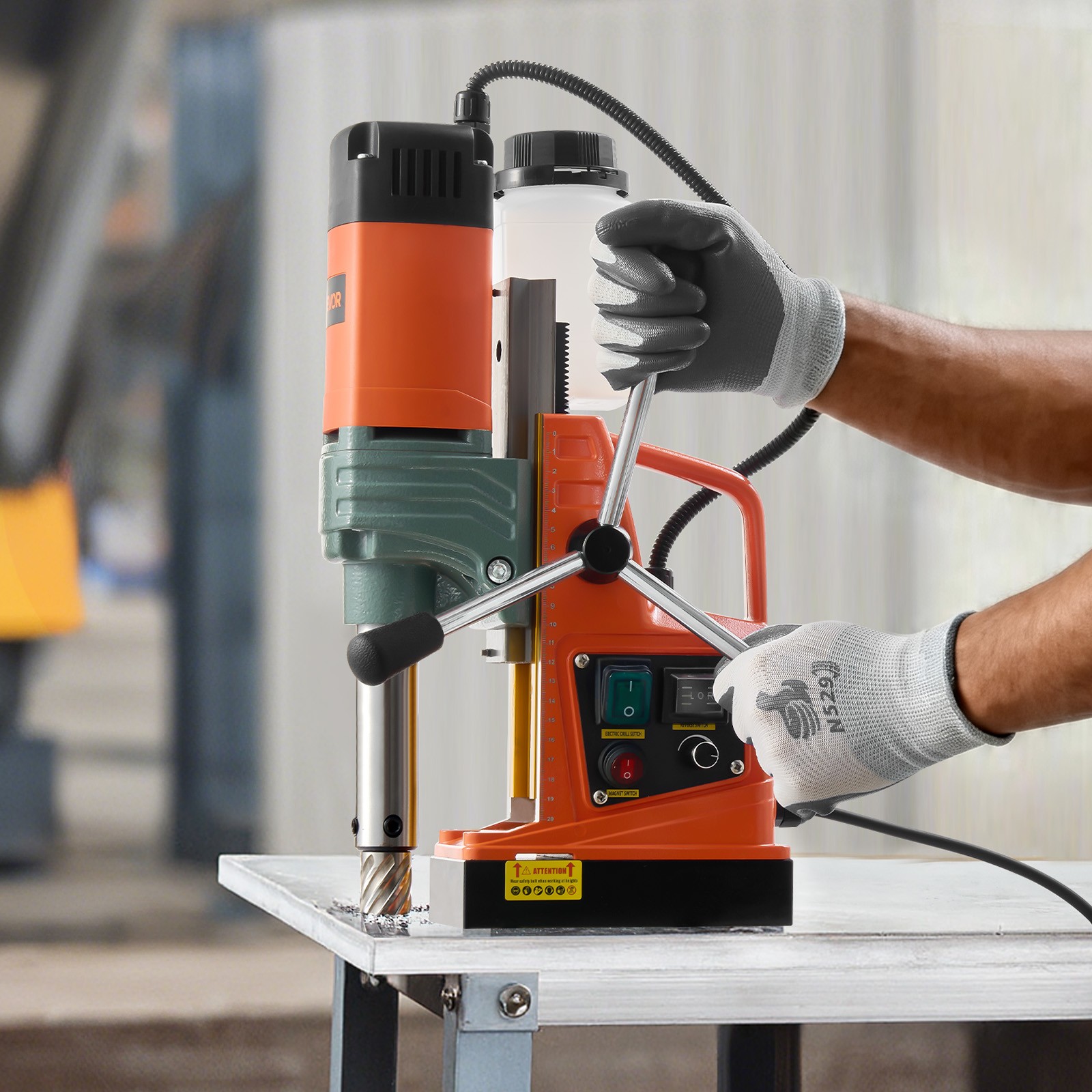 VEVOR Magnetic Drill Portable Mag Drill Press 1450W 2922 lbf 2″ Coring Diameter