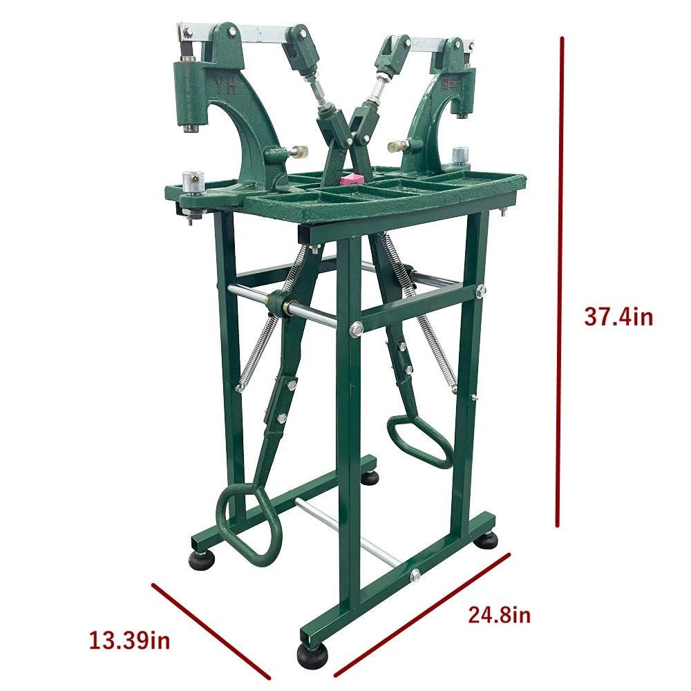 Manual Rivet Machine Green Two Foot Pedal Duty Rivet Machine Buttonhole Machine