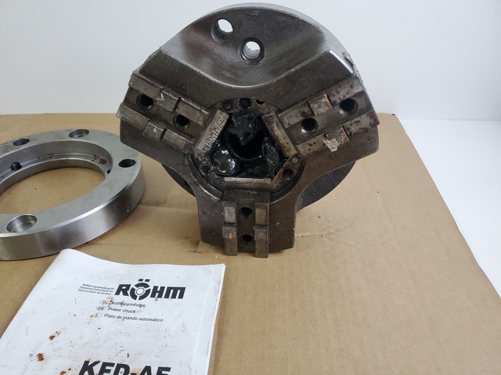 ROHM 3 Jaw Chuck KFD 200/3AF Rohm Power Chuck 200mm K8/26 535-109205-00 2421D