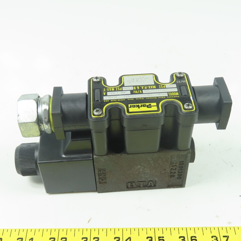 Parker D1VW020HNYCF91XB1072 120V Hydraulic Valve 5000PSI 50/60Hz 0.46A