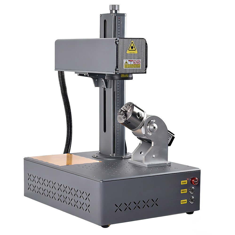 60W Portable JPT Mopa M7 Auto Focus Fiber Laser Marking Machine Marker Engraving