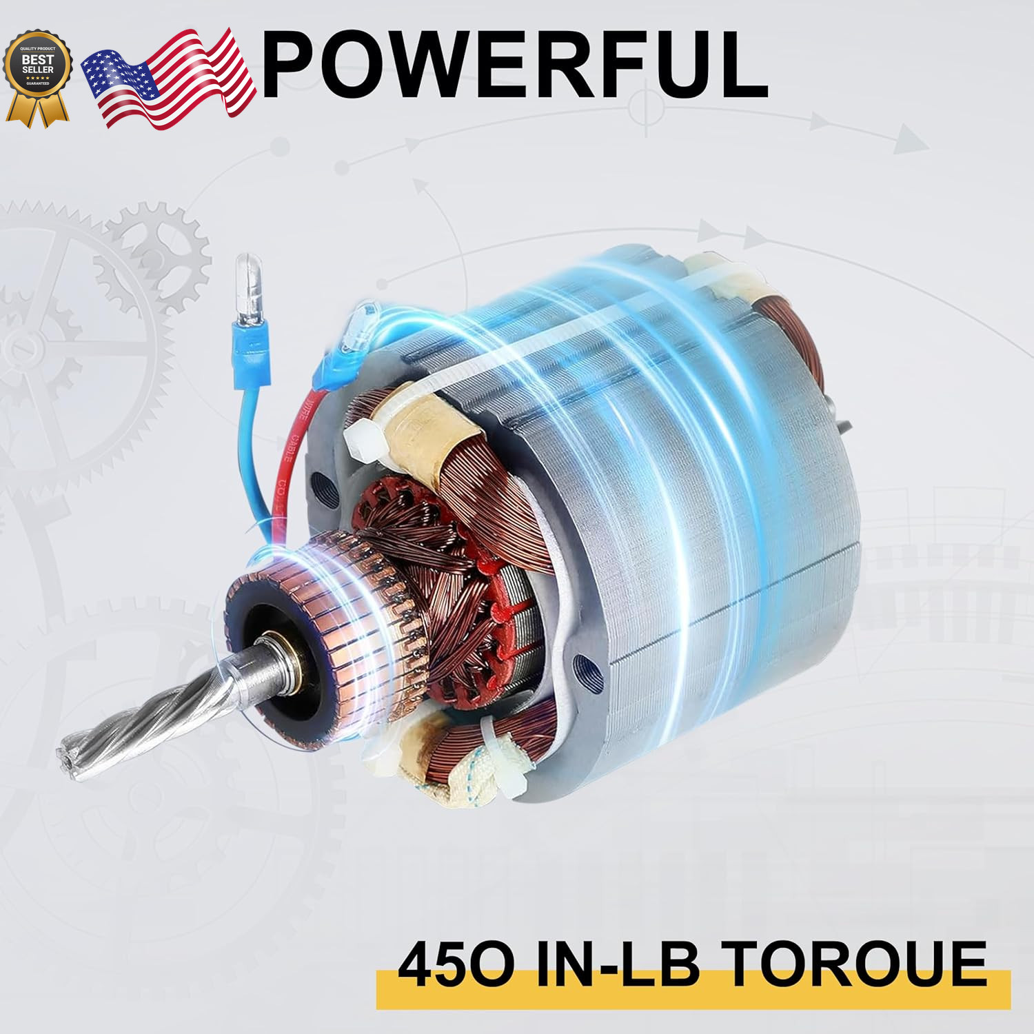 RATTMMOTOR JN400S Power Feed Z-Axis 650 in-lb Torque, 0-200RPM 220V Milling