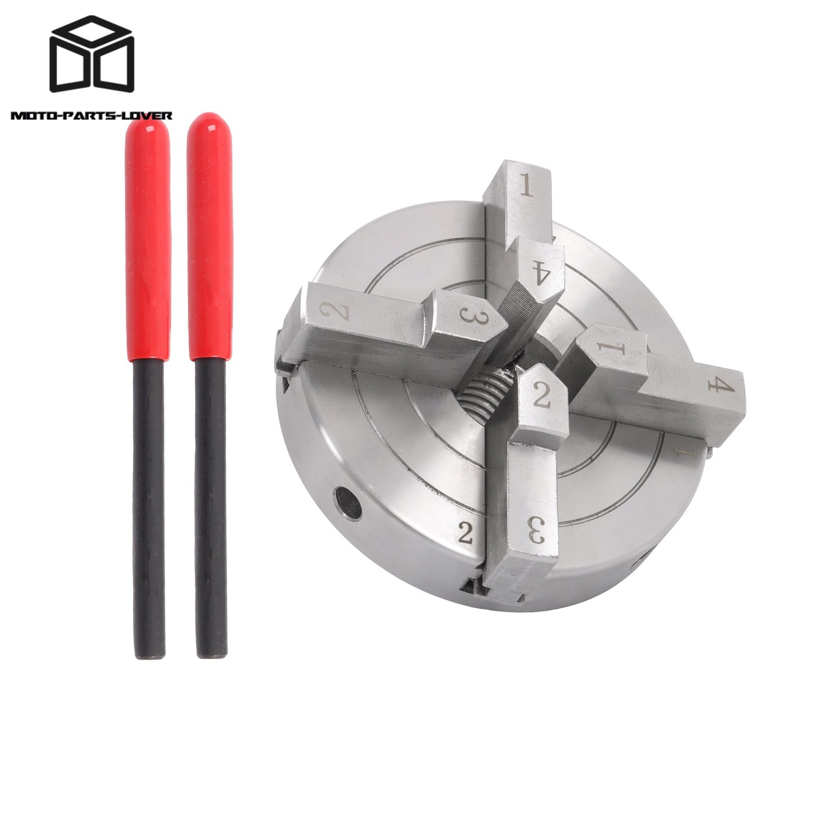 4 Inch Pro Grade 4 Jaw Lathe Chuck Set 1×8 TPI Self Centering Woodturning