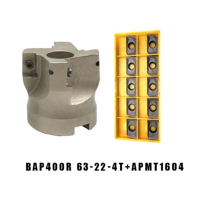 MT2 MT3 MT4 FMB22 BAP400R 50-63mm Cutter Head with 10 APMT1604 Milling Inserts