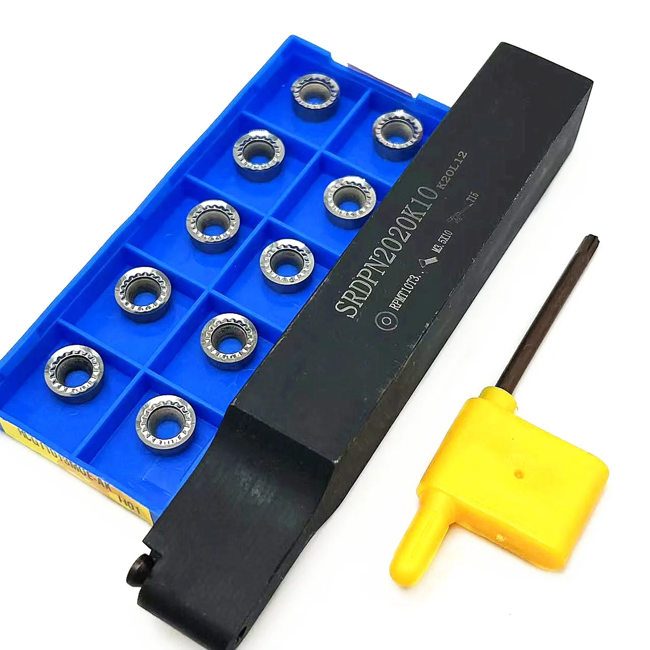SRDPN1212H10 CNC External Tool Holder 12mm Boring Bar Turning Tool RPMT Inserts