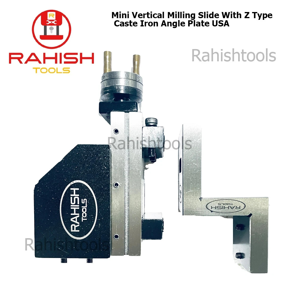 New Mini Vertical Milling Slide With 50mm Z Type Caste Iron Angle Plate USA