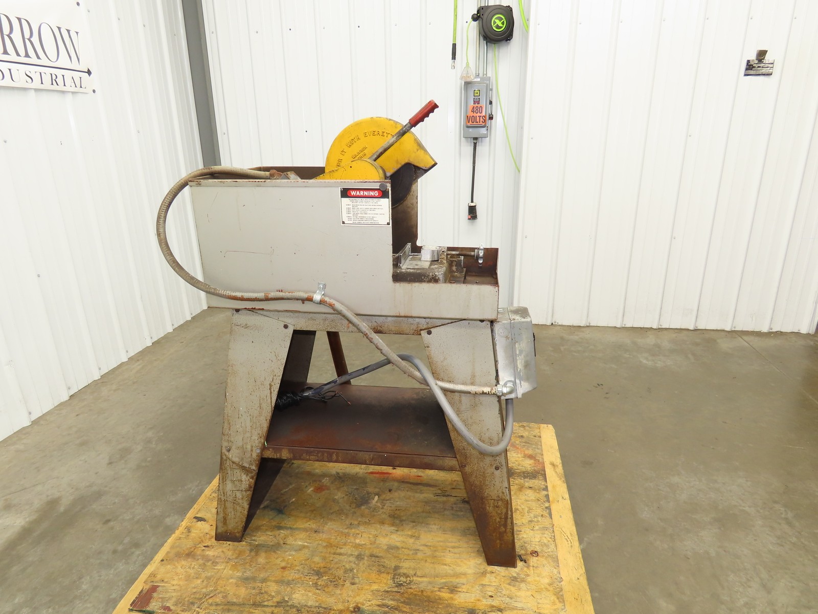 Everett Model 10 Cut Off Abrasive Metal Saw 10″ Blade 3Hp 3450 RPM 230/460V