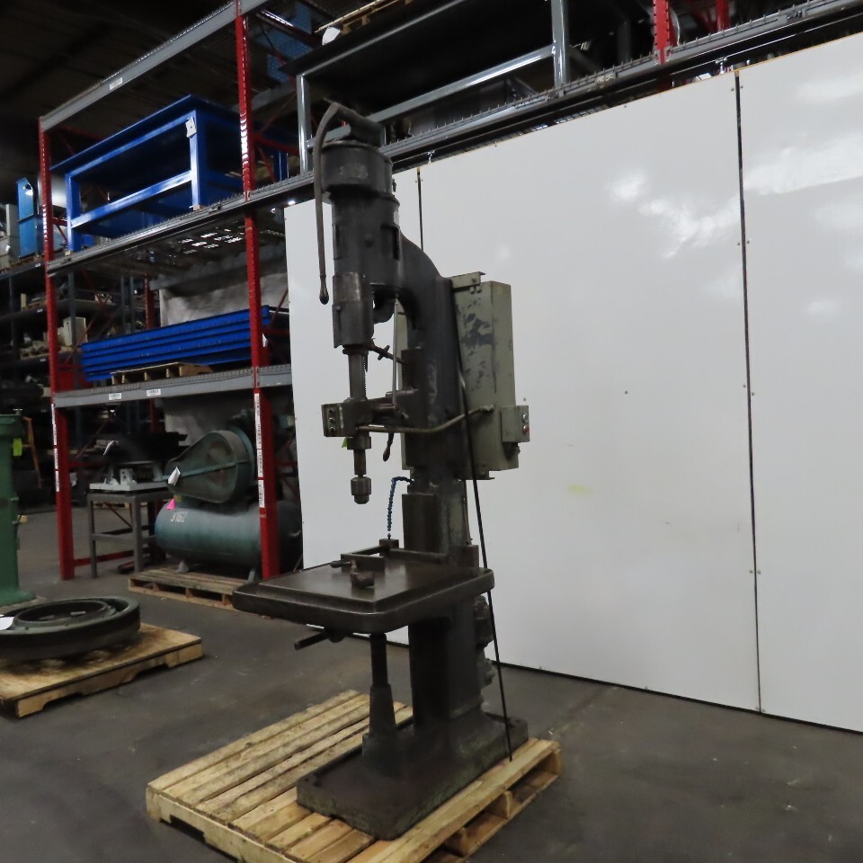 Avey Size 2 Antique Drill Press 12″ Throat 6″ Stroke 208-220/230V 3Ph Tested