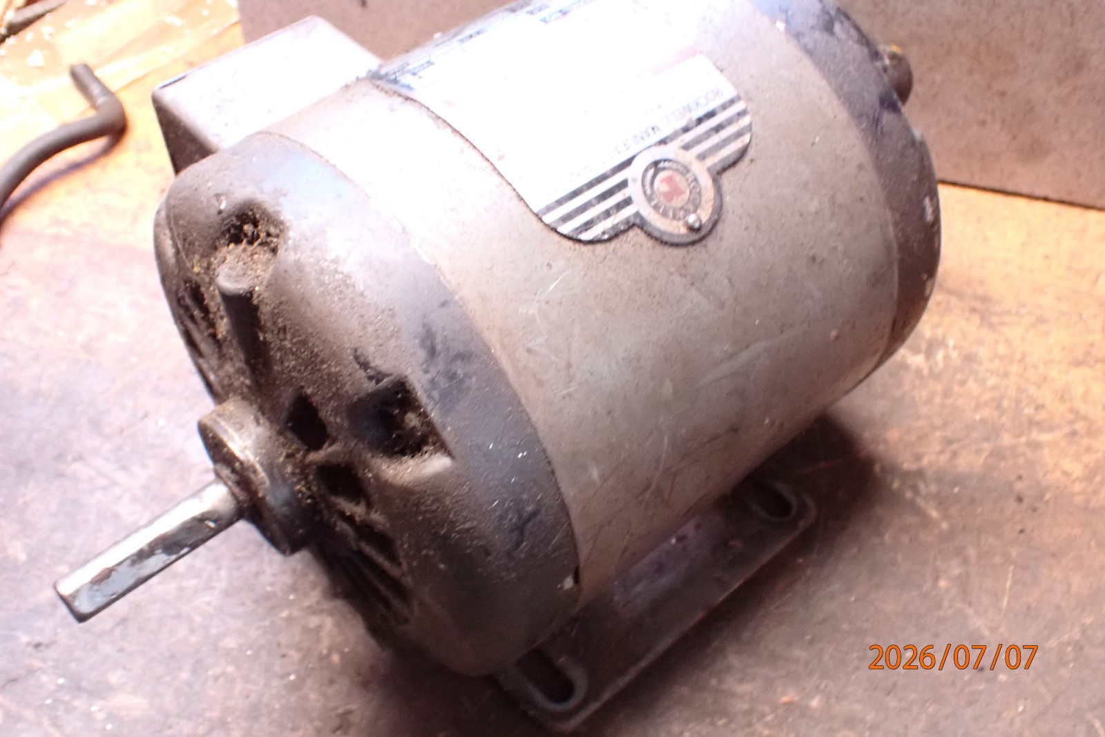 OLDER DELTA ROCKWELL 66-320 1/2″ DUAL SHAFT 3 PHASE ELECTRIC MACHINE MOTOR 56Y