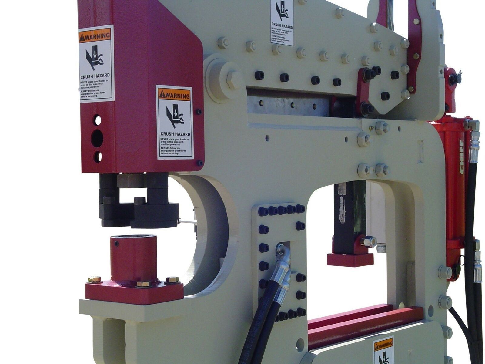 NEW 50 Ton Iroquois Hydraulic IRONWORKER Shear, Press, Punch, Single Phase 230V!