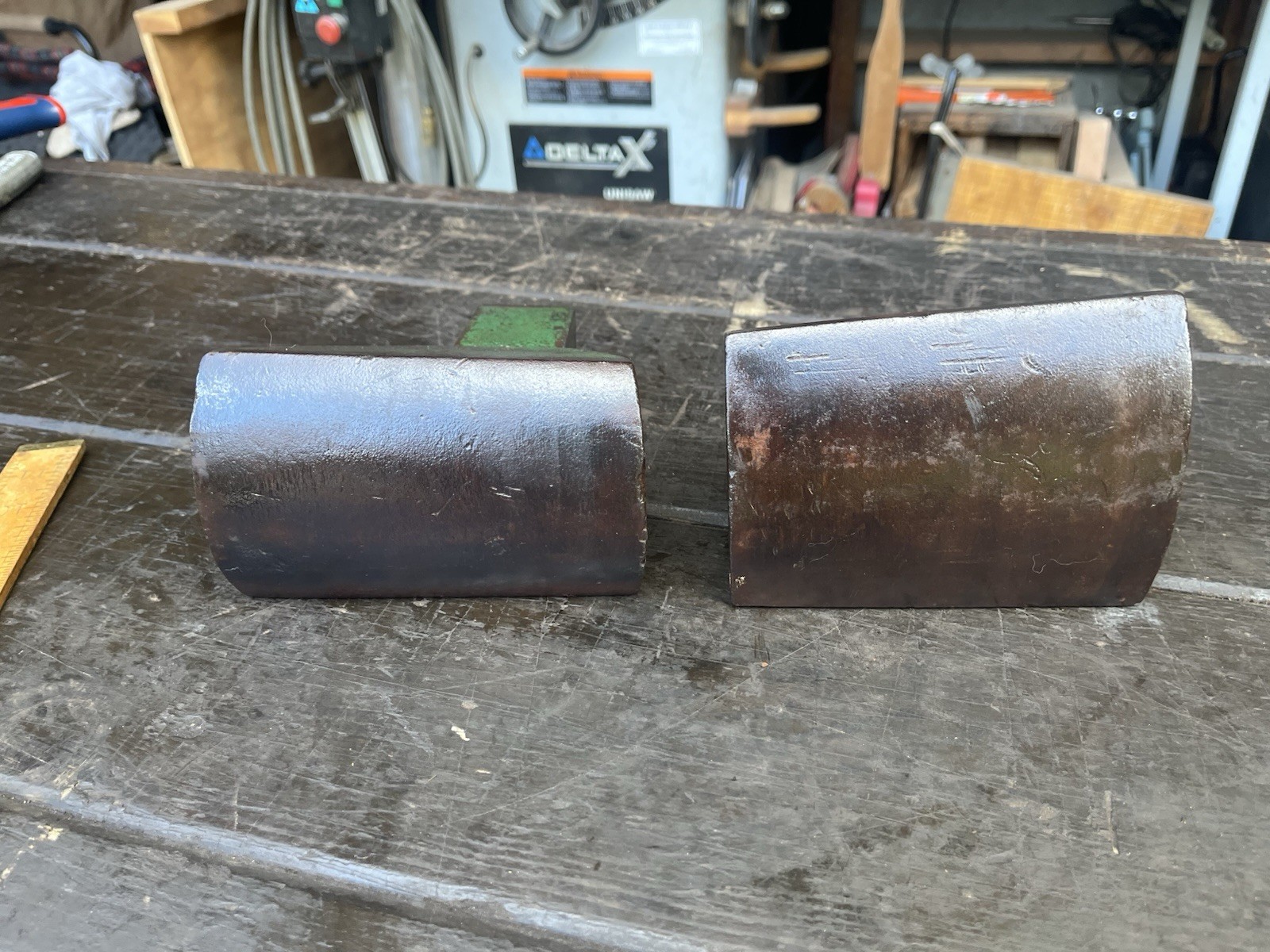 Pair Of Sheet Metal Stakes / Platent Table Stakes
