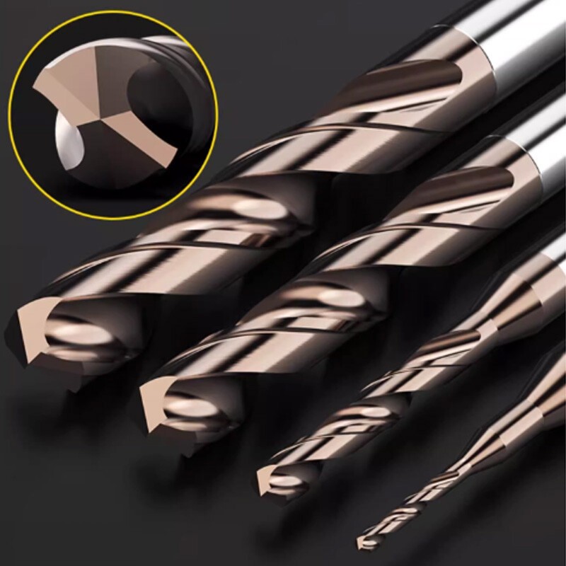 2-Flute Carbide Extended Drill Bit 0.5mm-7mm Twist Drill Bit for Stainless Steel