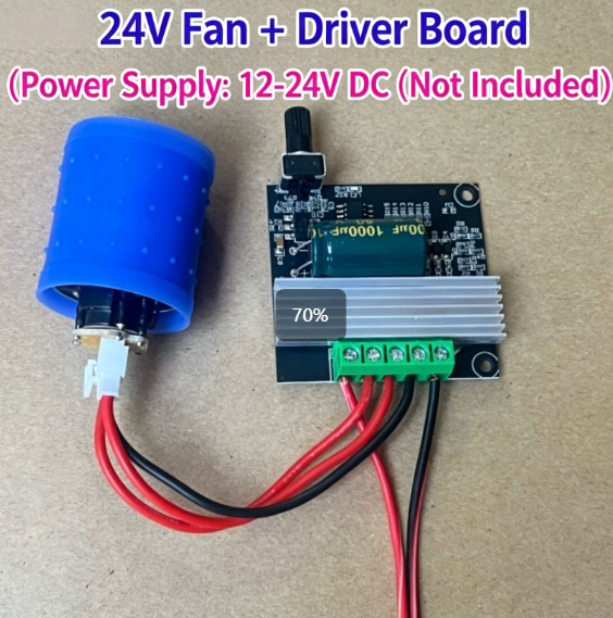 24V 120W Brushless Ducted Fan 110000RPM High Speed Powerful Blower 110g Thrust