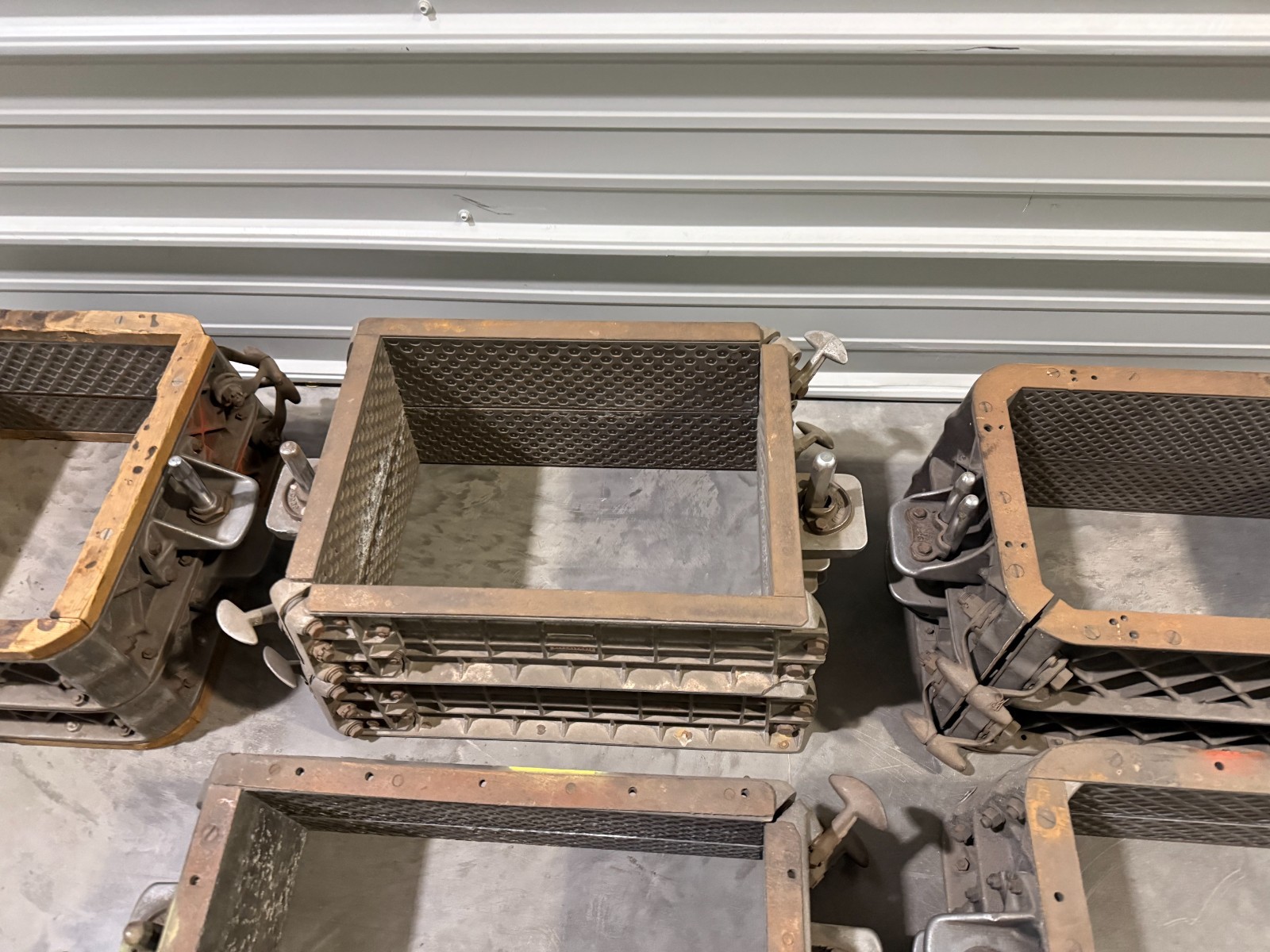 Large Lot of Molding Foundry Metal Sand Cast Casting Flask Hines Pop Off