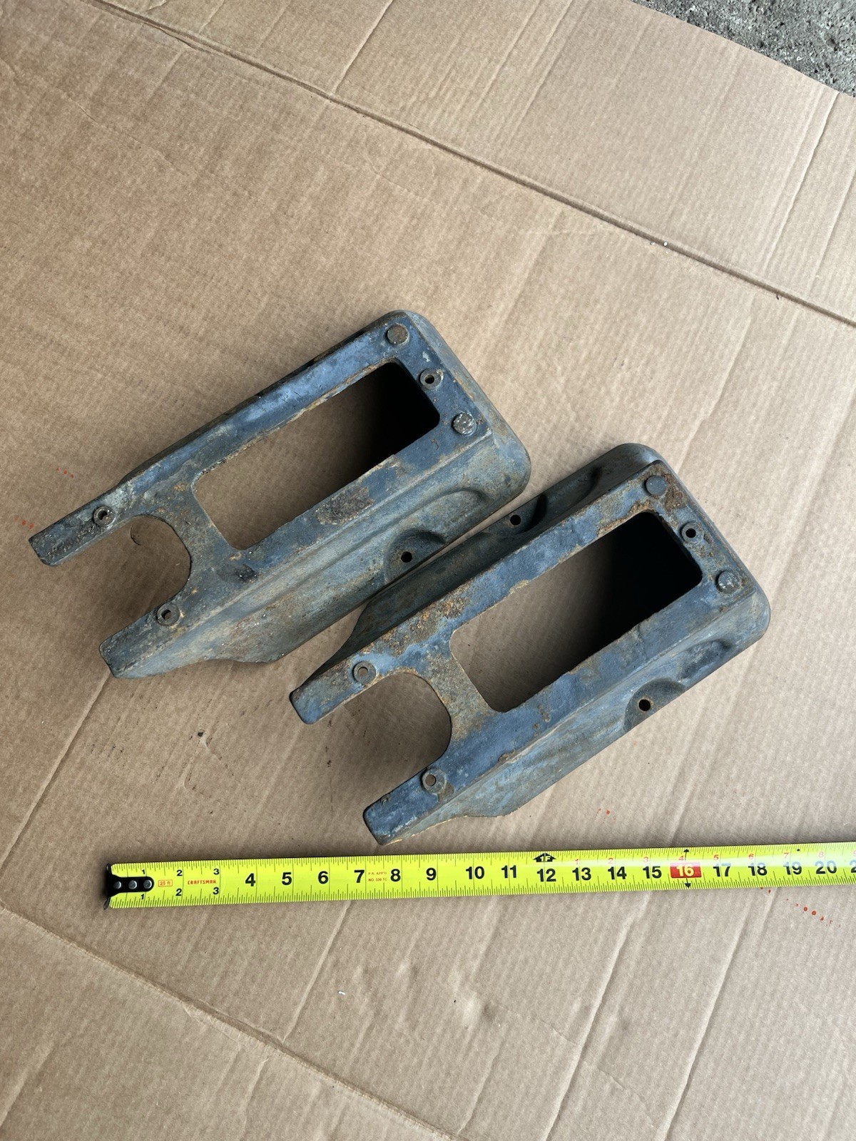 Pair Of Atlas Craftsman Metal Lathe Risers Riser Blocks Legs Feet 10F-150