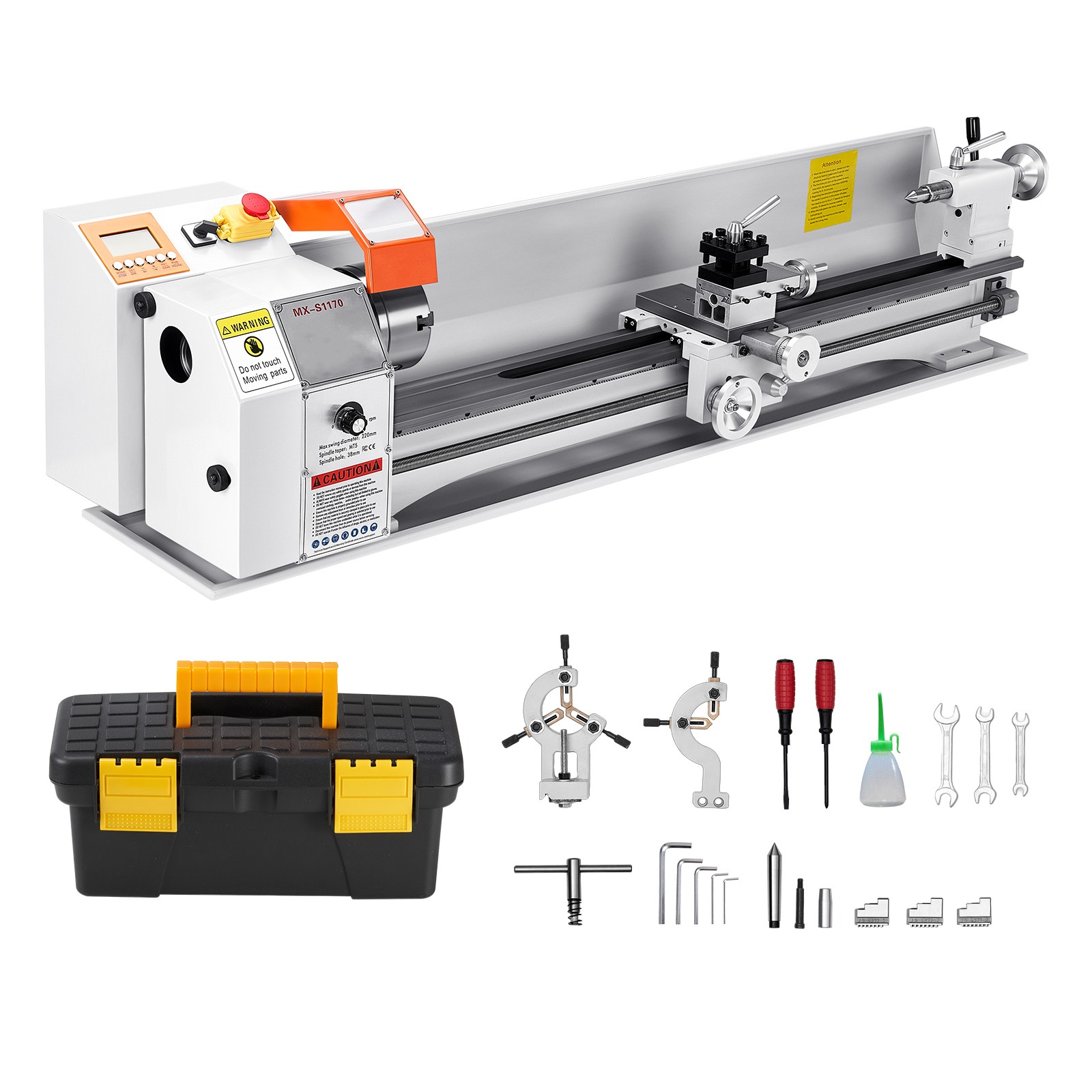 Uimoso Precision Bench Metal Lathe 8.7 x 39 in with Automatic Feed