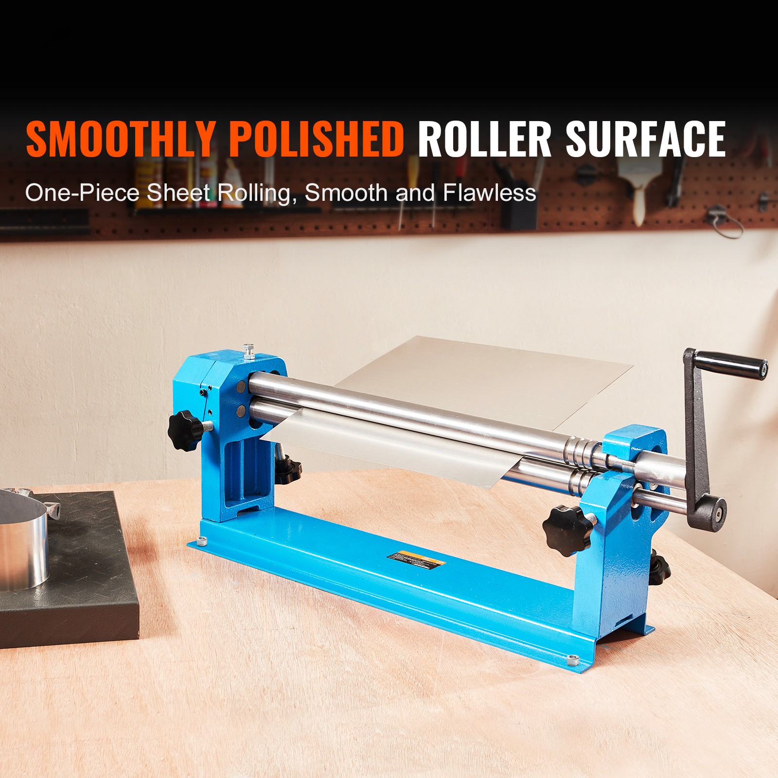 VEVOR Slip Roll Machine Sheet Metal Slip Roller 24” x 16 Gauge φ1.49 in Roller