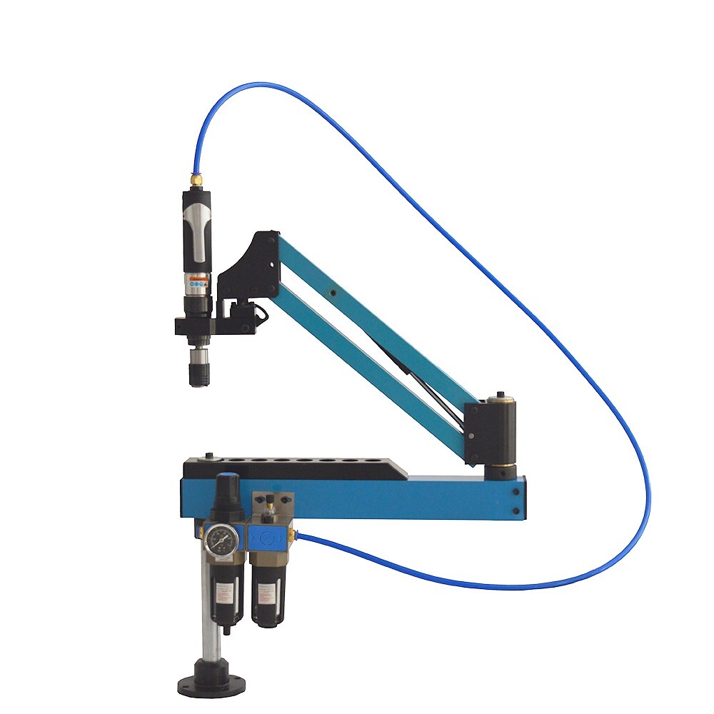 Pneumatic Vertical Tapping Machine Drilling Threading Tool Flexible Arm M3-M12