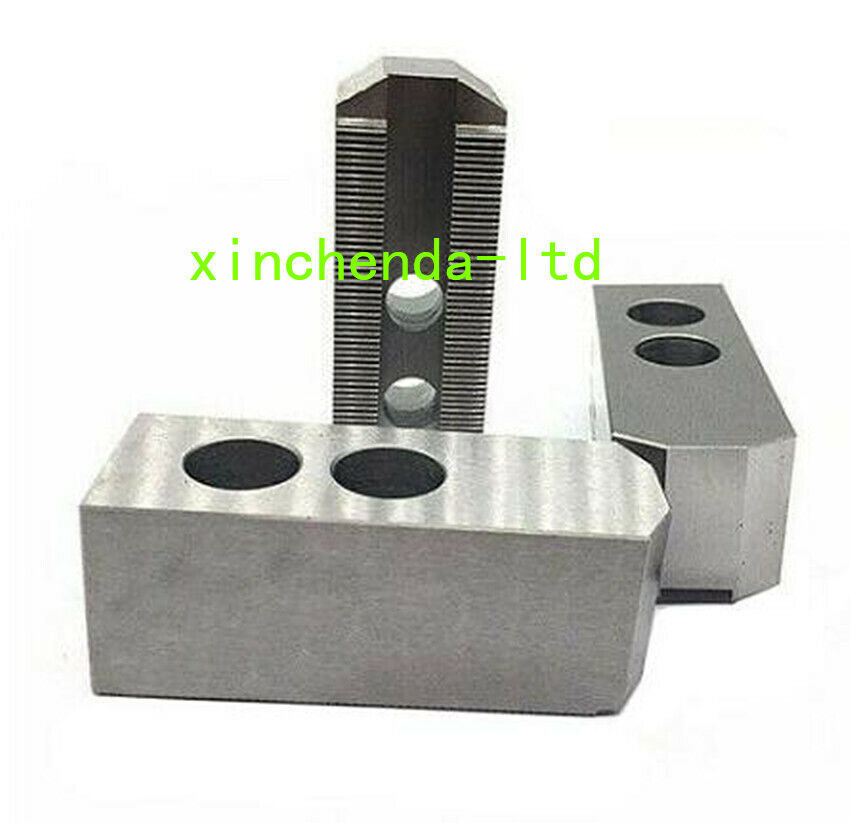 3PC/Set 120° Soft Steel Pointed Jaw Chuck For 5” CNC Lather Chuck Self-Centering