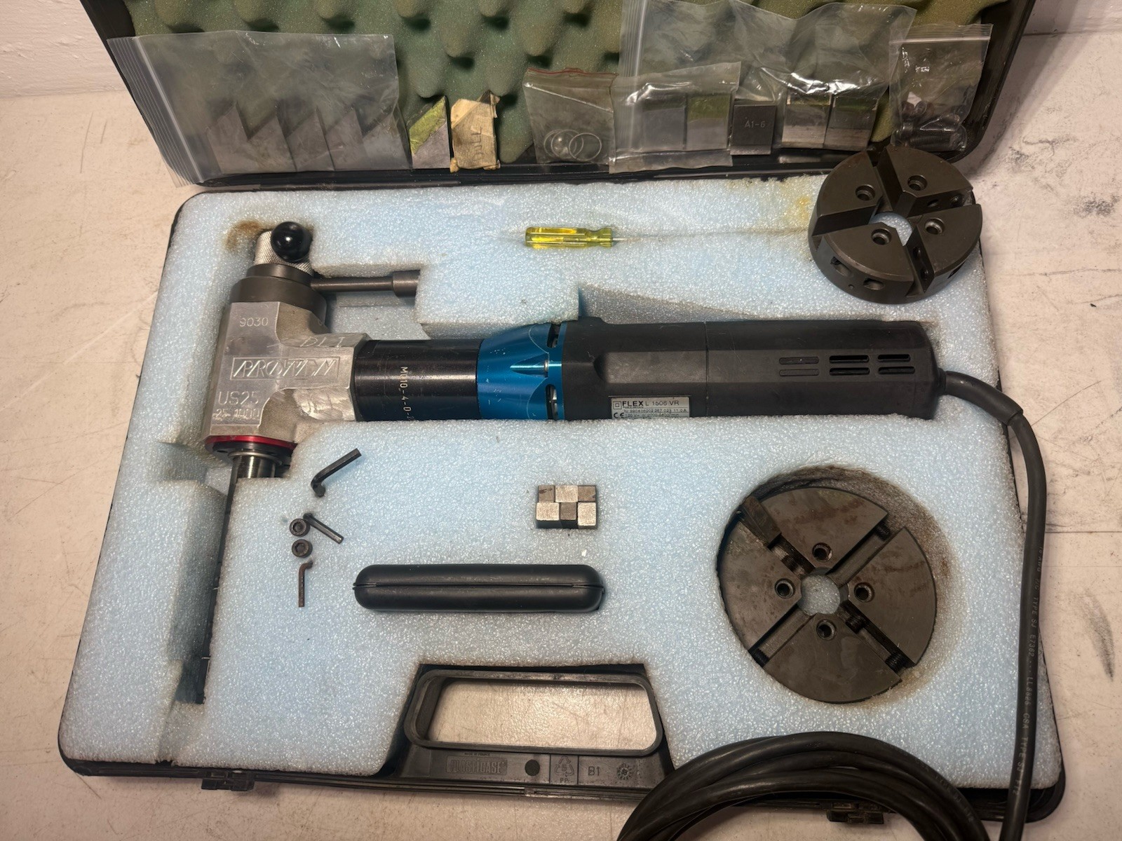 Protem US25 Electric Tube And Pipe Beveling Machine/ End Prep 1200w Runs Good