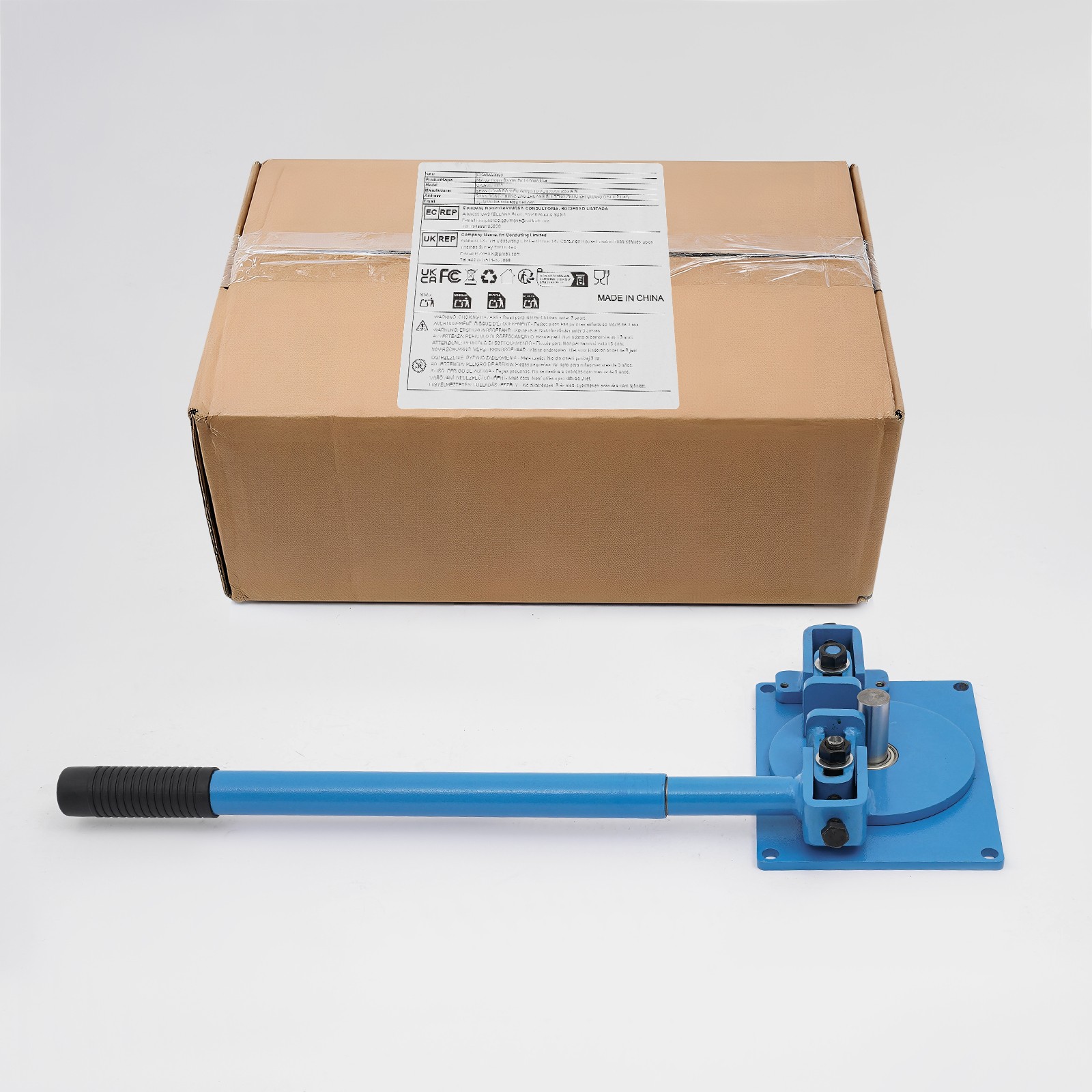 Blue Manual Rebar Bender,Max. 200° Metal Rod Bar Bender, Rebar Bending Machine