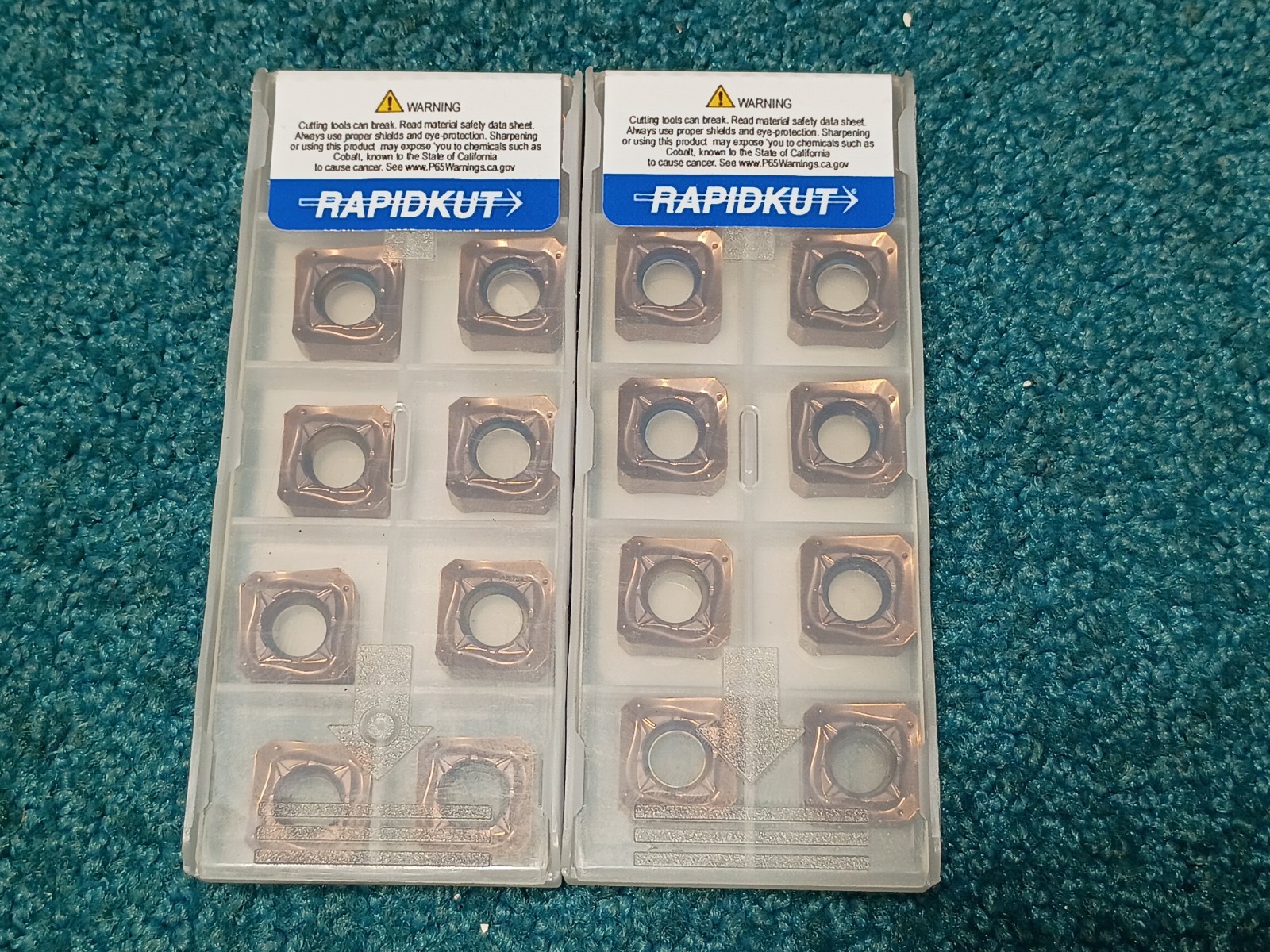 Rapidkut ME2112400 2.5″ 45 Degree Indexable Facemill, 3/4″ AH W/20 SNMX Inserts