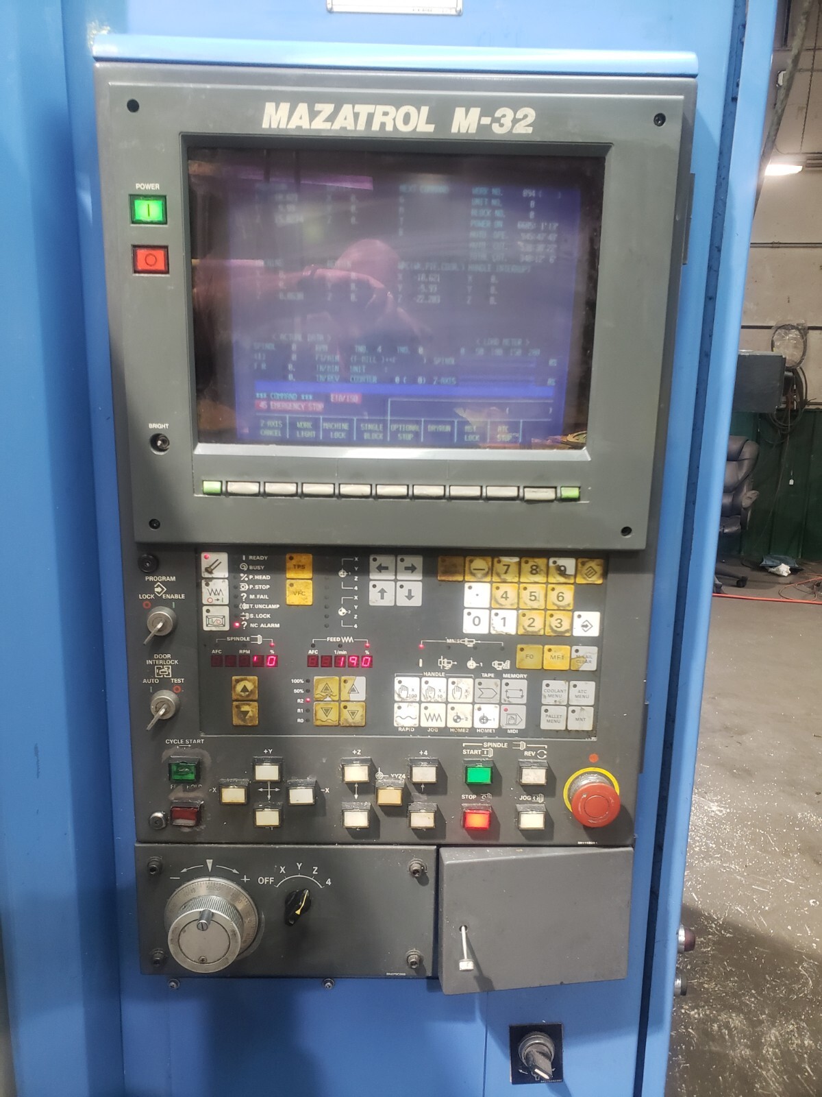 Mazak AJV-25/404 CNC Vertical Machining Center, 10,000 RPM Spindle – Under Power