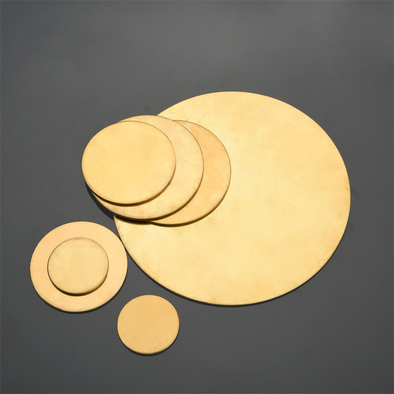 H62 Solid Brass Discs Blanks Metal Round Sheets OD 50mm-200mm Thick 0.8mm – 3mm