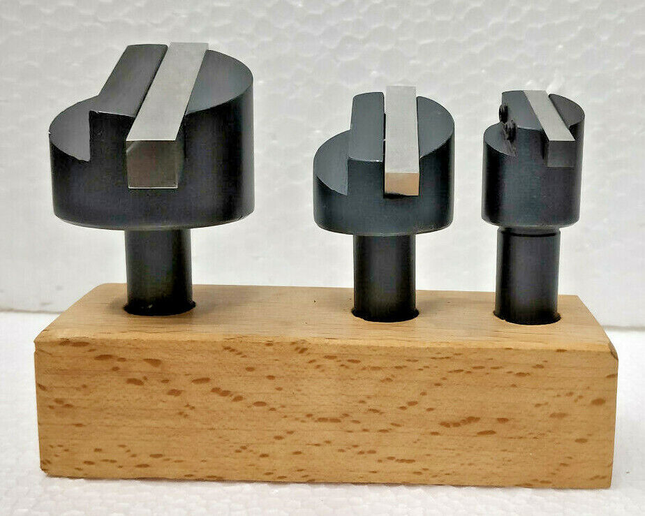 FLY CUTTER 3 PC SET 1/2″ SHANK + 3 PC H.S.S SQUARE TOOL-BIT WITH WOODEN STAND