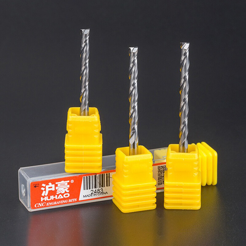 Ø1mm-2.5mm Solid Carbide 2 Flute Spiral Router Bit End Mill 3.175mm(1/8″) Shank