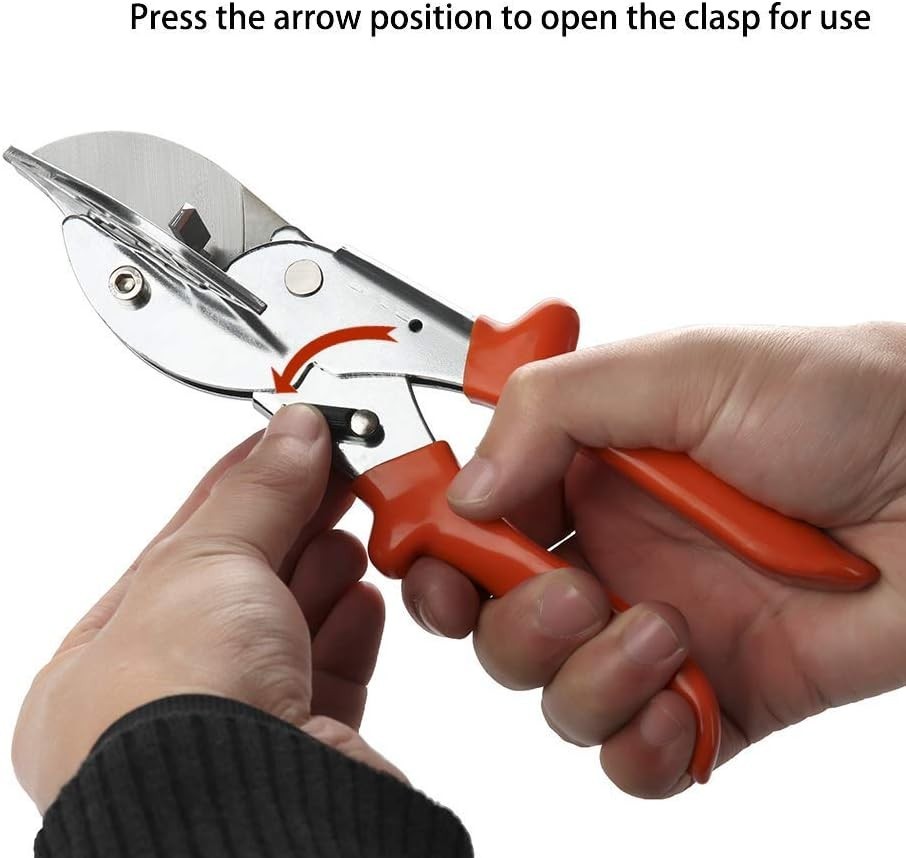 Multi-Angle Cutting Scissors with Non-Slip Handle for Comfort and Control