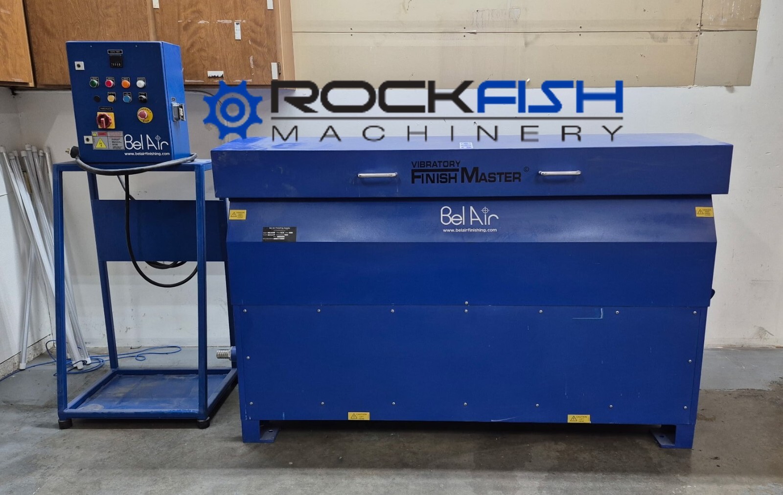 Bel Air FinishMaster FMT 12 rectangular Vibratory Tub, 12 cu. Ft Yr 2024