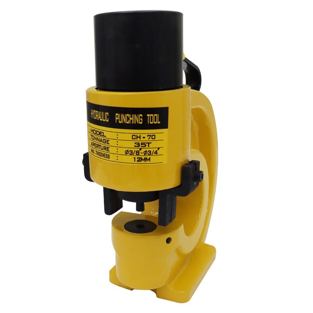 CH-70 Hydraulic Punch Tool Heavy Duty Hole Punching Machine Four Dies 35Ton