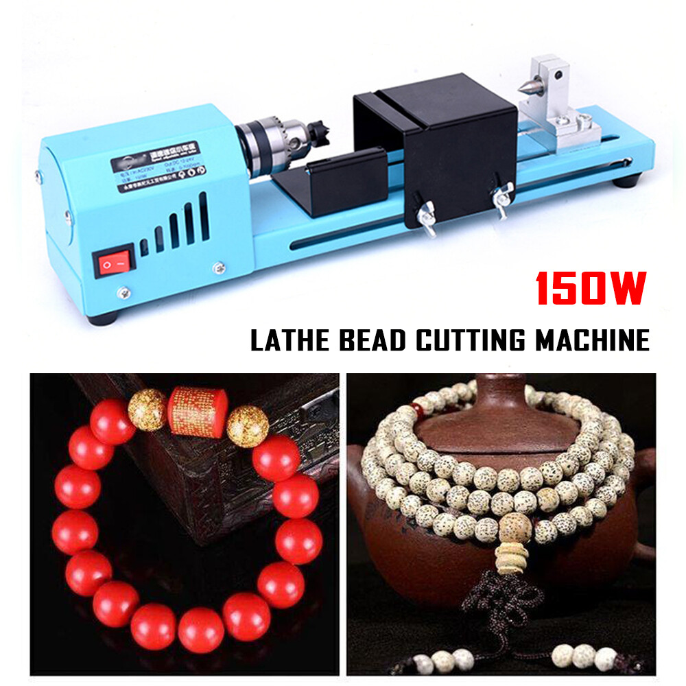 Small Mini Aluminum Alloy Lathe Polishing Machine Woodworking Cutting DIY Tools