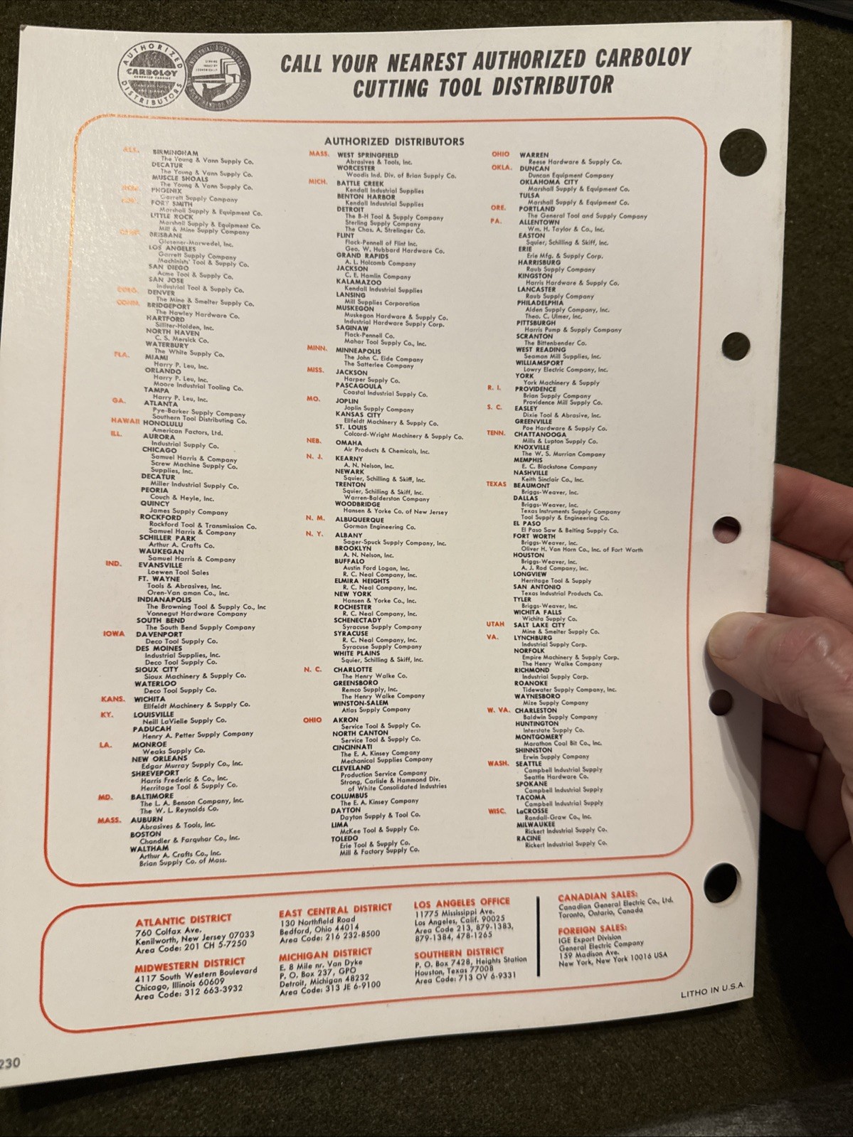 Vintage Carboloy Tool Catalog USA 🇺🇸