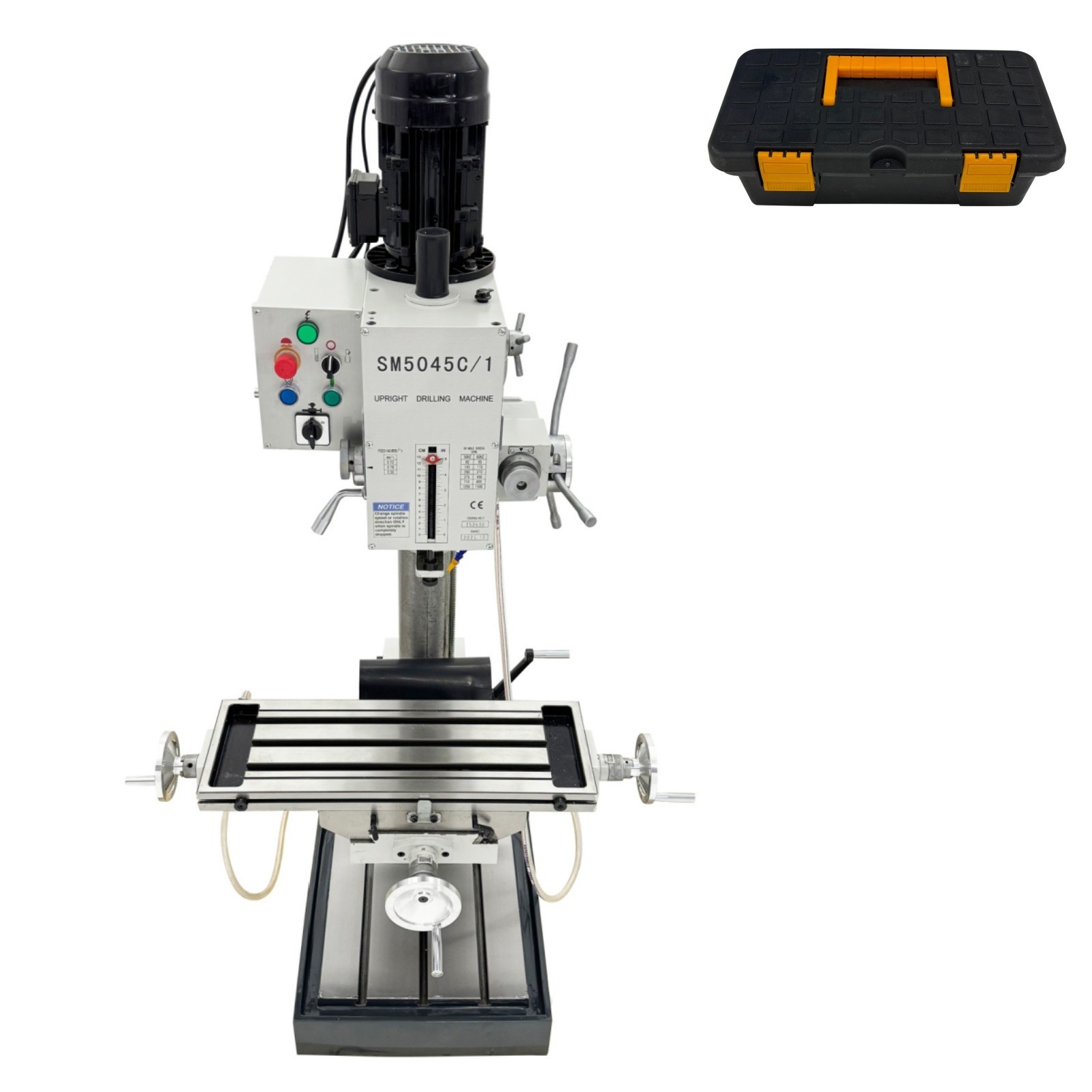 Vertical Drilling Tapping Machine Automatic Feed Drilling Milling Machine 220V