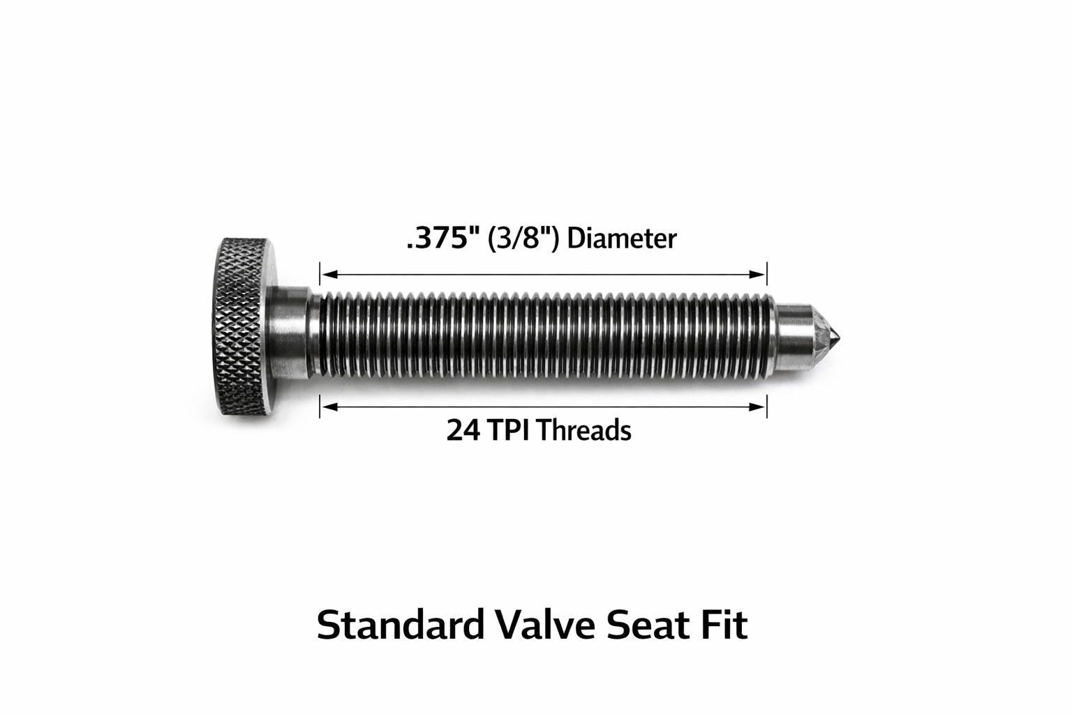 2 pcs BLACK & DECKER DIAMOND DRESSER VALVE SEAT STONE CRYSTAL POINT 3/8″ X 24